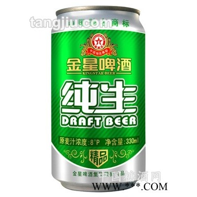 金星纯生啤酒8度330ml