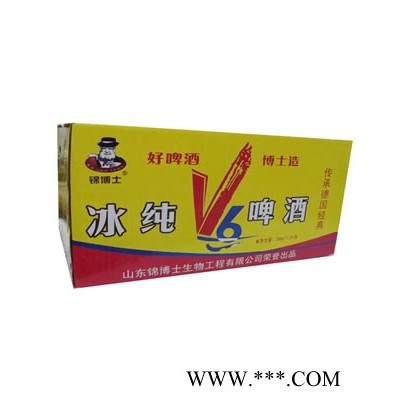 锦博士冰纯V6啤酒 箱装