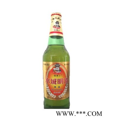 水城明珠啤酒_金色酒标