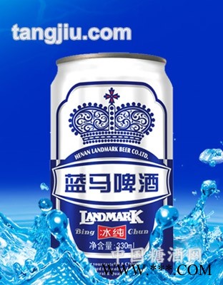 蓝马啤酒冰纯330易拉罐图1