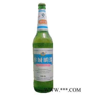 水城明珠啤酒_白色酒标