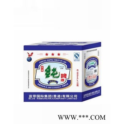 580ml正宗纯啤酒外箱