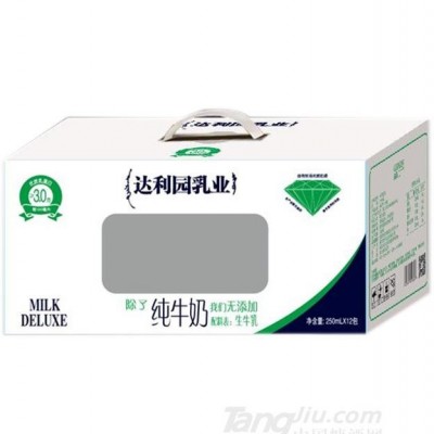 达利园乳业纯牛奶250mlx12包