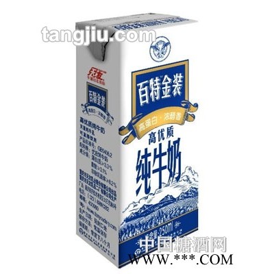 百特金装高优质纯牛奶250ml