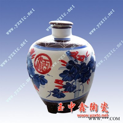 100斤酒坛图片 青花酒坛价格