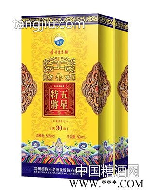 特将不老酒五星特将窖藏30年500ml