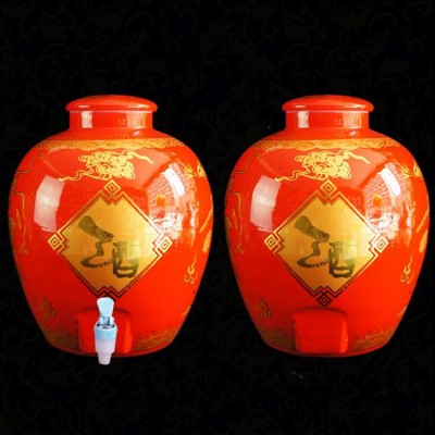 景德镇青花陶瓷酒瓶定做_【天聚景陶瓷有限公司】