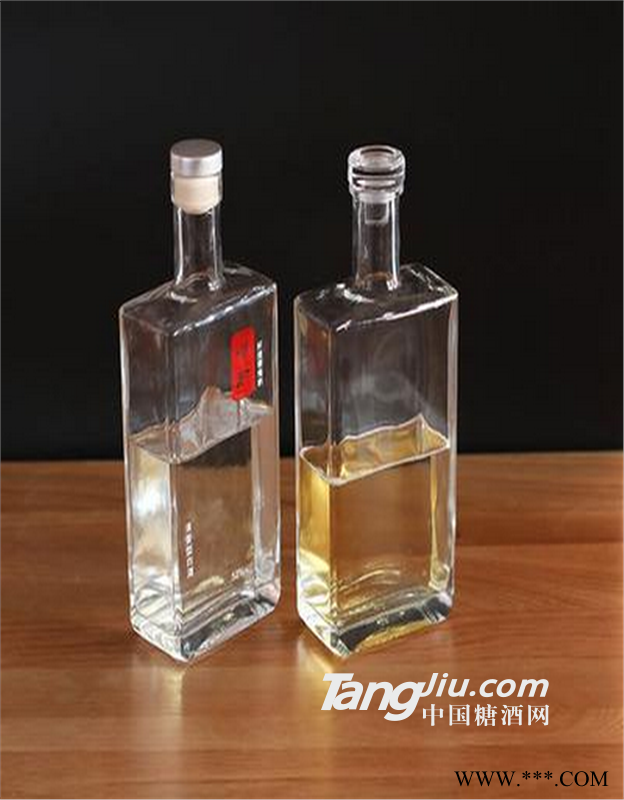 玻璃瓶厂家供应高白料玻璃白酒瓶