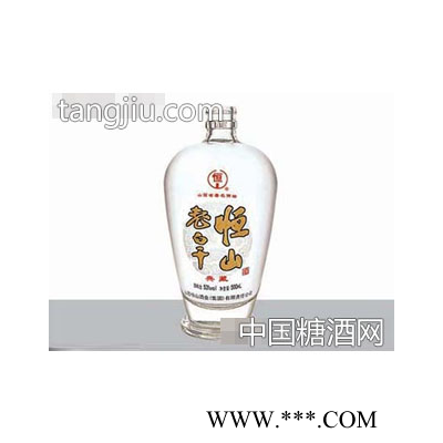 郓城恒瑞玻璃瓶老白干恒山酒026 500ml