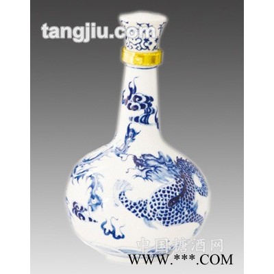 景德镇青花瓷陶瓷酒瓶2