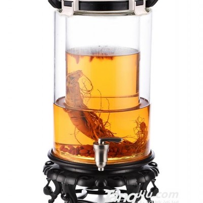 固液分离 双层高硼硅玻璃酿酒器7.5升