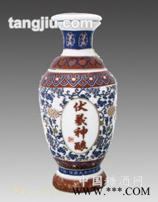 色彩釉景德镇陶瓷酒瓶14图1