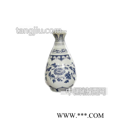 小青花陶瓷酒瓶