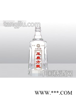 金鹏高白料玻璃瓶玉泉方瓶JP图1