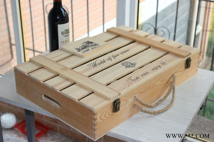 四只装红酒包装盒礼盒木质 葡萄酒盒新款特价