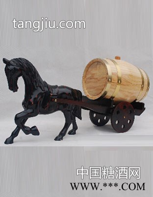 马拉车红酒展示木桶图1