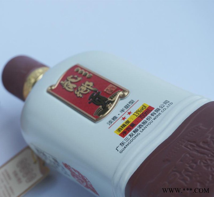 三友酿酒龙乡贡·客家干黄酒2星700ML客家特产黑糯米娘酒图3