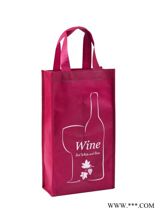 无纺布红酒袋子 支装通用红酒手提袋 葡萄酒礼品袋 单支红酒包装袋 红酒包装袋 定制LOGO