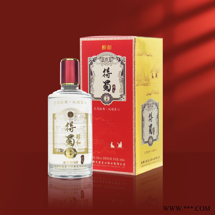 得蜀醇和纯粮食浓香型白酒52度老酒单瓶500ml送礼醒酒快川酒厂家整箱6瓶批发图4