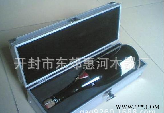 供应惠河铝箱红酒实木盒红酒盒六支装红酒木箱木图3