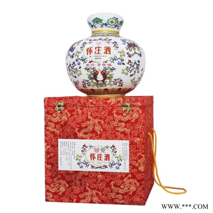 4000ml八斤装怀庄封坛老酒 茅台镇怀庄高端收藏礼品盒酱香型白酒批发图4