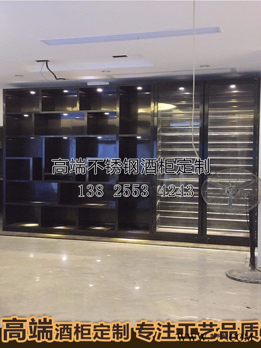 佛山市宾士来不锈钢酒柜厂，专业定制 恒温制冷压缩机红酒柜  酒庄定制不锈钢酒架红酒柜图3
