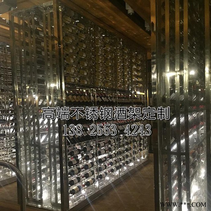 佛山市宾士来不锈钢酒架订做 酒架定制 红酒架图4