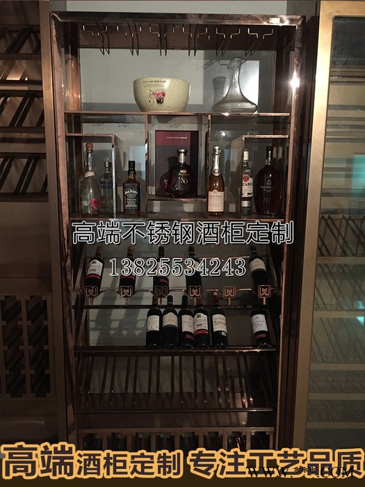 宾仕来 BW-55DD 红酒柜恒温酒柜 酒窖红酒架 玫瑰金冷藏柜家用 定制图1