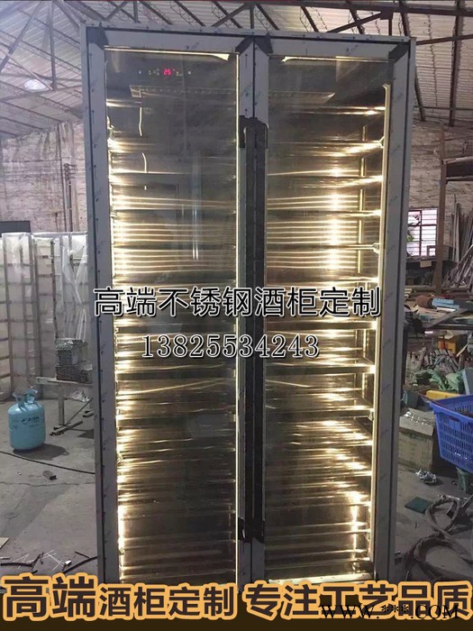 宾仕来 BW-55DD 红酒柜恒温酒柜 酒窖红酒架 玫瑰金冷藏柜家用 定制图2