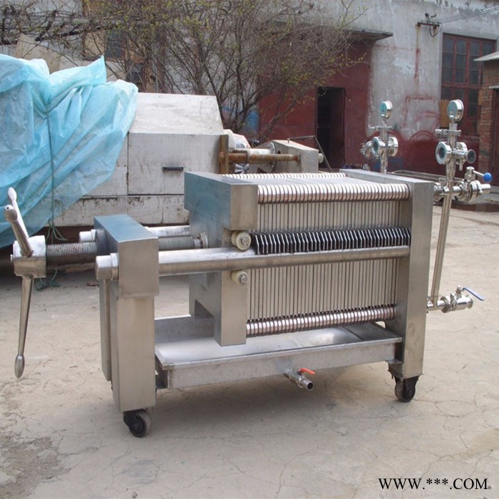 板框过滤机厂家生产小型白酒饮料液体过滤设备板框过滤机400*400图4