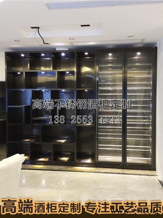 佛山市宾仕来T888不锈钢红酒架 不锈钢展示架厂家 不锈钢酒架定制图3