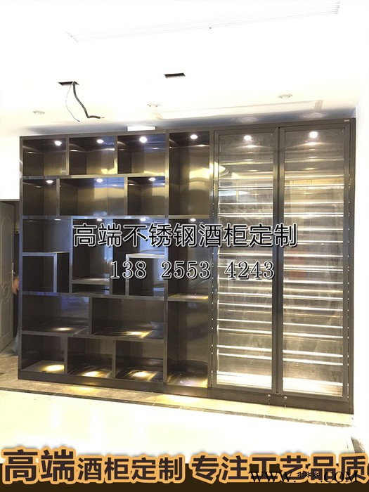 佛山市宾仕来T888不锈钢红酒架 不锈钢展示架厂家 不锈钢酒架定制图2