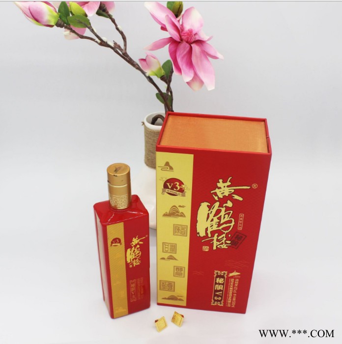 设计精良 白酒礼盒红酒包装纸盒精良烫金礼品盒厂家自销  酒盒包装图2