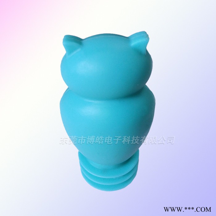 厂家定制北京环保硅胶红酒瓶塞 定做个性小鸟食品级硅胶创意酒瓶塞 硅胶模压制品图3