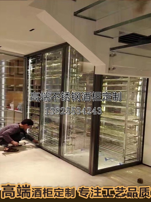佛山市宾士来不锈钢酒柜酒架 不锈钢酒架酒柜  不锈钢酒柜 酒架加工 恒温不锈钢红酒柜 不锈钢酒柜定制图4