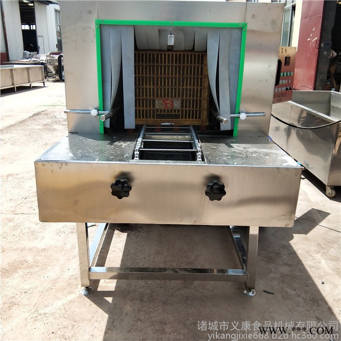 义康牌XKJ-4000型 海产筐洗筐机 四面喷淋无死角洗筐机 连续式啤酒筐清洗机图2