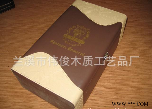 圆形红酒盒 圆筒红酒盒 红酒盒皮 月饼红酒盒图3