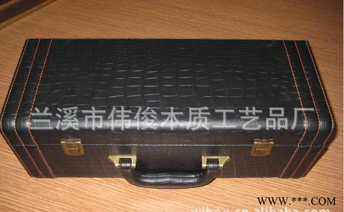 圆形红酒盒 圆筒红酒盒 红酒盒皮 月饼红酒盒图2