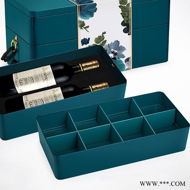 彩叶 礼盒 红酒包装盒 红酒盒包装盒 食品礼盒 礼盒包装盒 茶叶礼盒 礼盒包装机图3