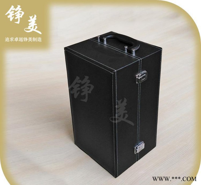 红酒皮盒 红酒盒无酒具 葡萄红酒礼盒定制4只装图2