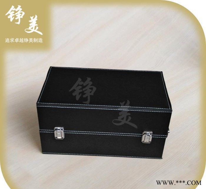 红酒皮盒 红酒盒无酒具 葡萄红酒礼盒定制4只装图3