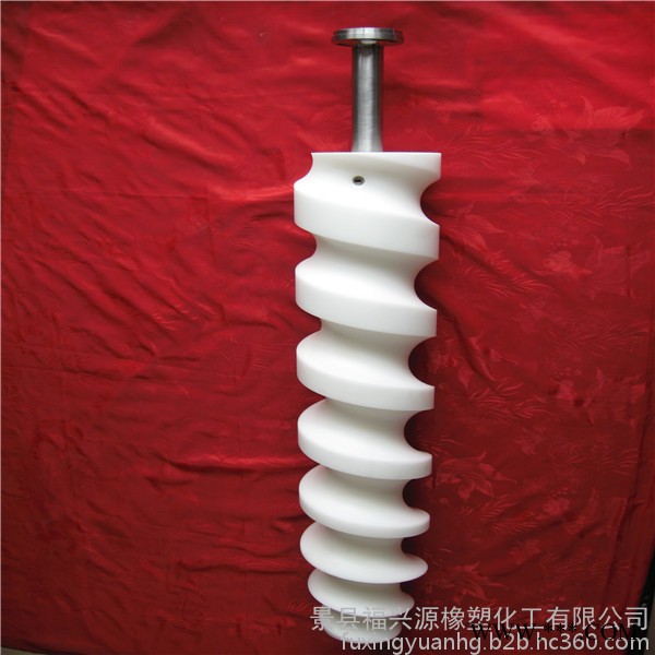 河北福兴源橡塑**定制尼龙螺旋推瓶器 啤酒灌装机螺旋推瓶器 进瓶分瓶螺旋 高分子输送螺杆 进瓶绞龙图5