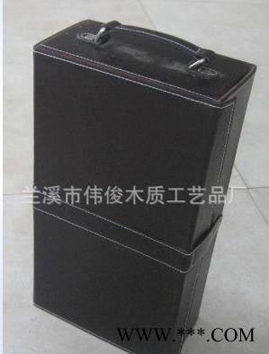 双只红酒皮盒 红酒架 红酒皮盒 皮盒 红酒盒 红酒礼盒图3