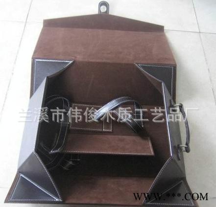 双只红酒皮盒 红酒架 红酒皮盒 皮盒 红酒盒 红酒礼盒图2