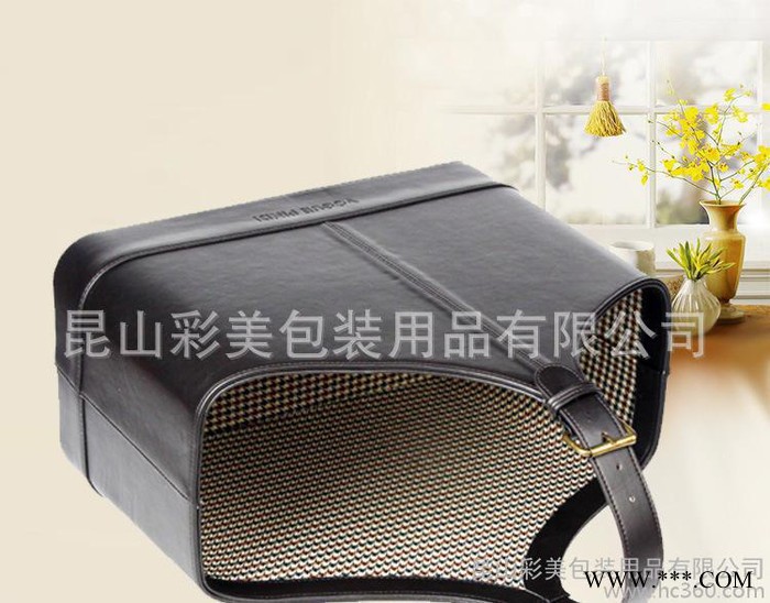 仿皮红酒篮 皮质红酒篮 皮革红酒篮 PU红酒篮图3