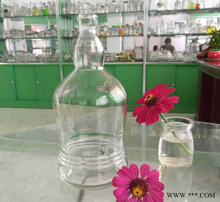 专业生产现货1000ml玻璃白酒瓶 饮料瓶 红酒瓶 保健酒瓶图3