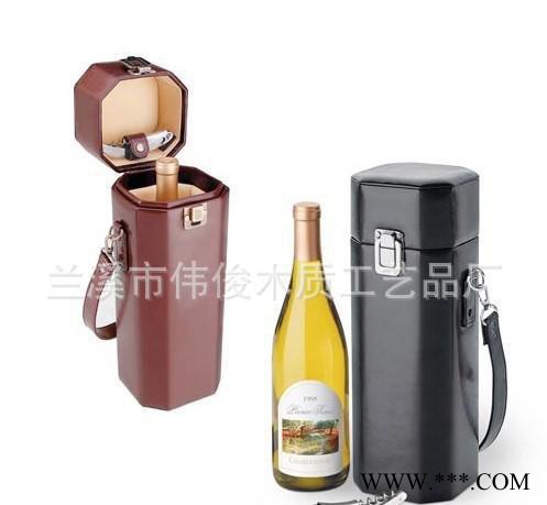 红酒包装盒 红酒皮盒 皮制红酒盒 红酒皮盒 红酒礼盒图2