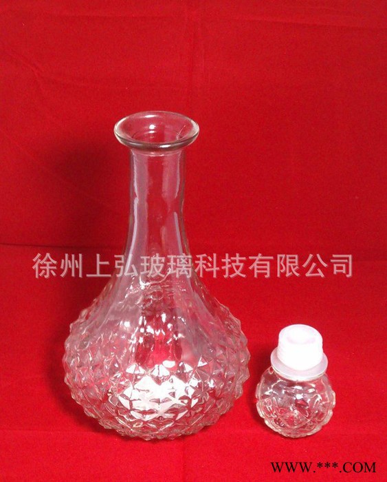 直销  洋酒瓶玻璃瓶 刻花红酒瓶 长颈红酒瓶玻璃瓶图3