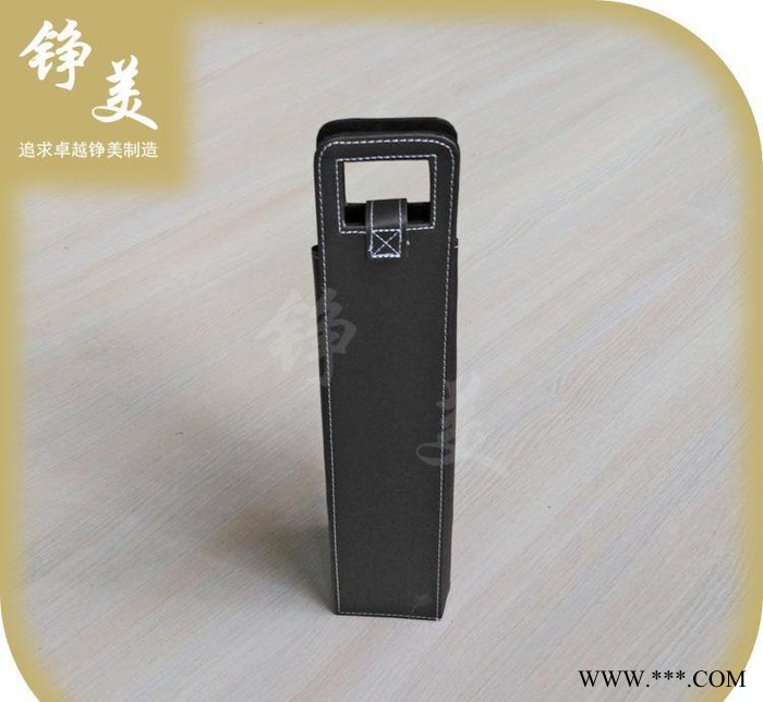 义乌红酒礼盒 皮质单只装红酒盒 葡萄酒包装盒定制图2