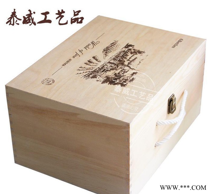 红酒包装木盒 六支木质红酒包装盒定制 礼品红酒包装木盒图3